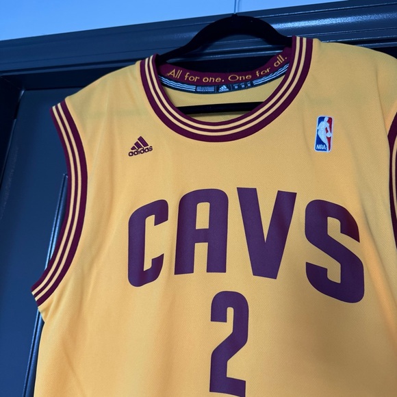 Adidas Cleveland Cavaliers Cavs wine and gold alternate Kyrie Irving jersey - Picture 3 of 5